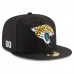 Men's Jacksonville Jaguars New Era Black Custom On-Field 59FIFTY Structured Fitted Hat 2496970